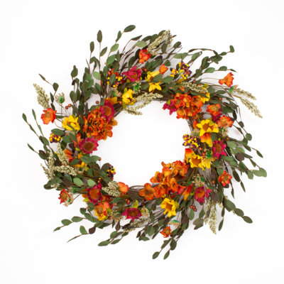 Faux Sunflower Silk 22'' Wreath
