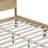 Full Size Bed Frame with Rattan Headboard
