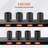 Axle Nut Impact Socket Set 1/2" Drive Deep 6-Point 8PCS SAE Nut Socket