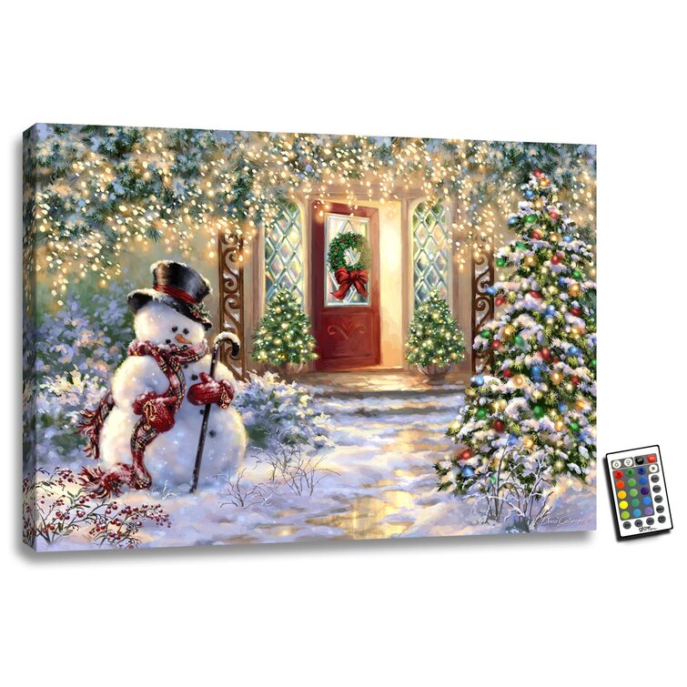 Home For The Holidays 18x24 Fully Illuminated ColorChange LED Print