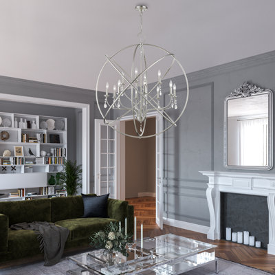 Lesperance 12-Light Dimmable Globe Chandelier
