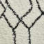 Quon area rug Machine Woven Rectangle White/Black-70523198