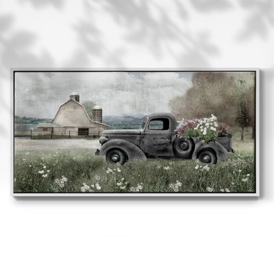 Country Nostalgia - Toile tendue avec cadre, prête à accrocher