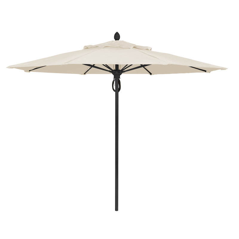 Parasol de marché 11 'Prestige, Sunbrella® naturel, Terra