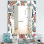 Miroir mural traditionnel fleur 48-40101193