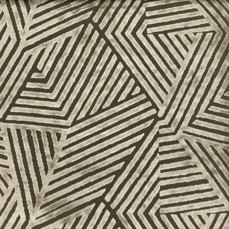 Otis-Aurora Burnout Velvet Fabric, Domino