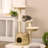 Versatile Cat Activity Center With Plush Comforts And Play Options