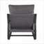 Fauteuil d'appoint rembourré gris anthracite Blaire
