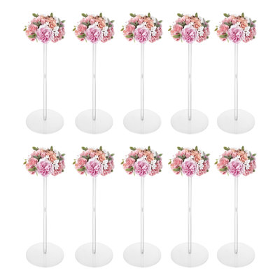Acrylic Flower Centerpiece Vase Flowers Stands Weddings Decoration