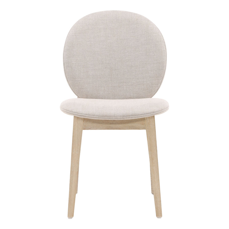 Laurence Linen Upholstered Ash Wood Dining Chair, Taupe