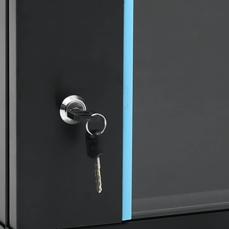 vidaXL 6U Wall Mounted Network Cabinet 19" IP20 23.6"x17.7"x13.8", 23.6" W  x 17.7"  x 14.8" H