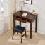Wood Writing Desk with Storage Drawers   