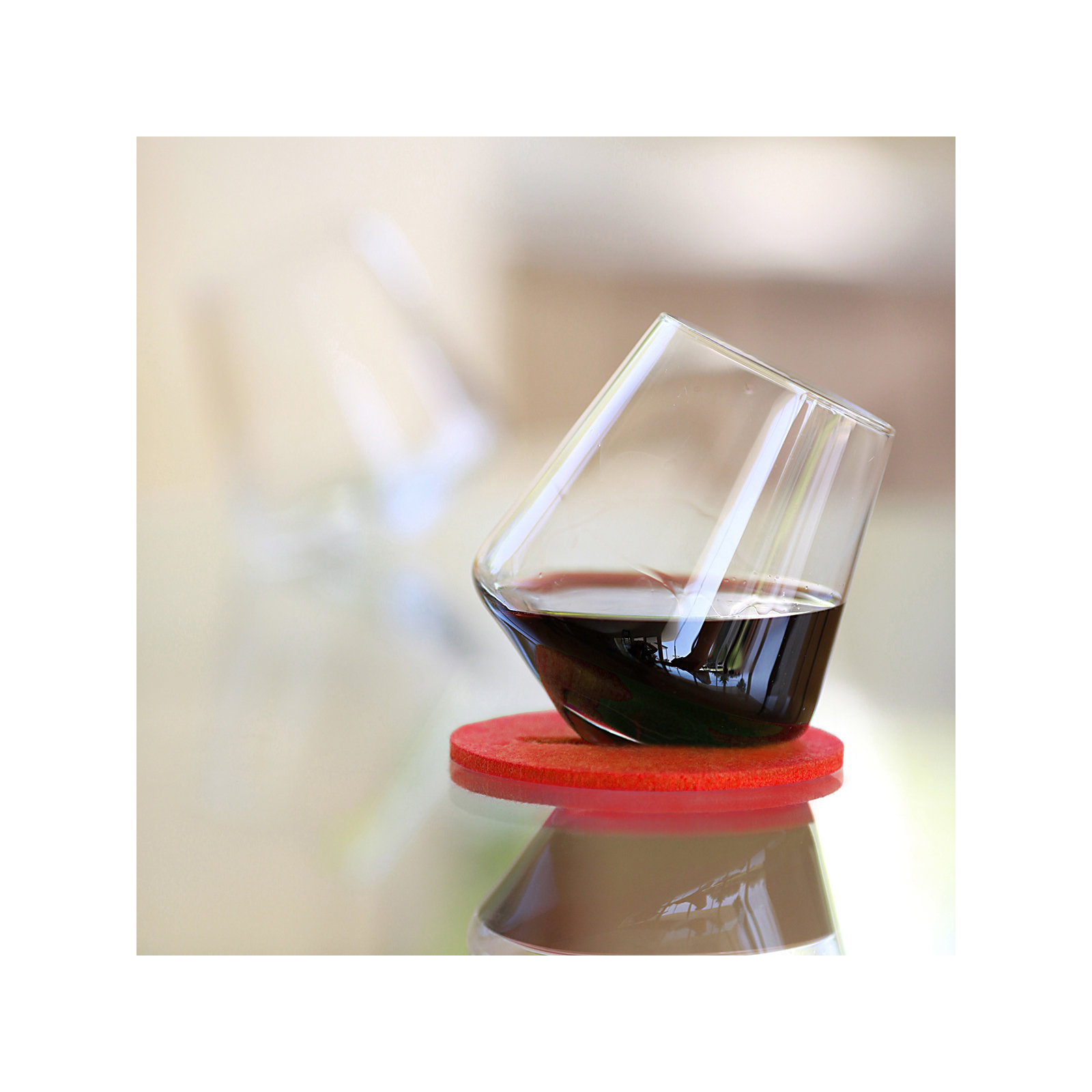 Cupa-Stay Coaster, Red