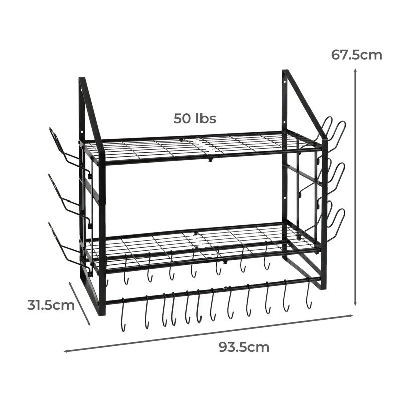 Iron Rectangle Hanging Pot Rack