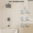 AquaSpa Shower Faucet Set with Tub Spout, 8-Inch Rain Shower Head with Valve-90660402
