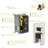 Ceiling Mount Dual Shower Head, 16 Inch Square, Brushed Nickel Design Finish-121320265