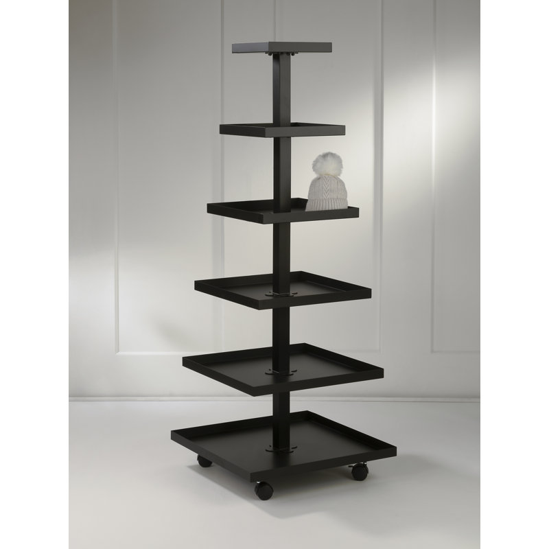 Rangement en métal à 6 niveaux, Black