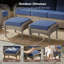 Canapé d'extérieur en osier avec coussin en T et repose-pieds-1165915844-1165915867
