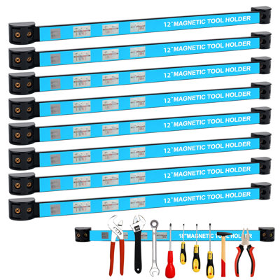8PCS Magnetic Tool Holder Strip