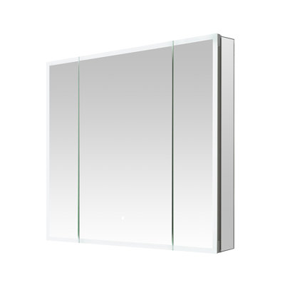 Armoire à pharmacie à DEL avec prises électriques Edge Royale, l 36 po x H 32 po x P 5 po, désembueur, miroir à DEL réglable 3X