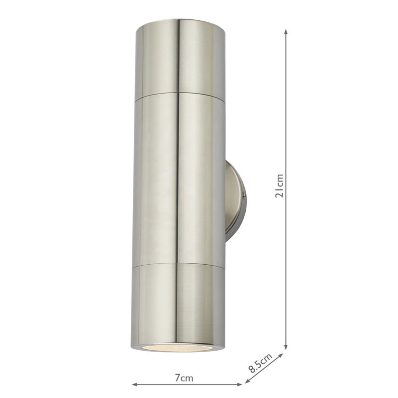 Chanella 21cm H Integrated LED, Brushed Aluminium