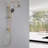 10" Rainfall Shower Head Solid Brass Exposed Shower Combo Set With Handheld Shower-89180699