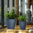 Amiin 2-Piece Tapered Round HDPE Plastic Pot Planter Set-2064560733