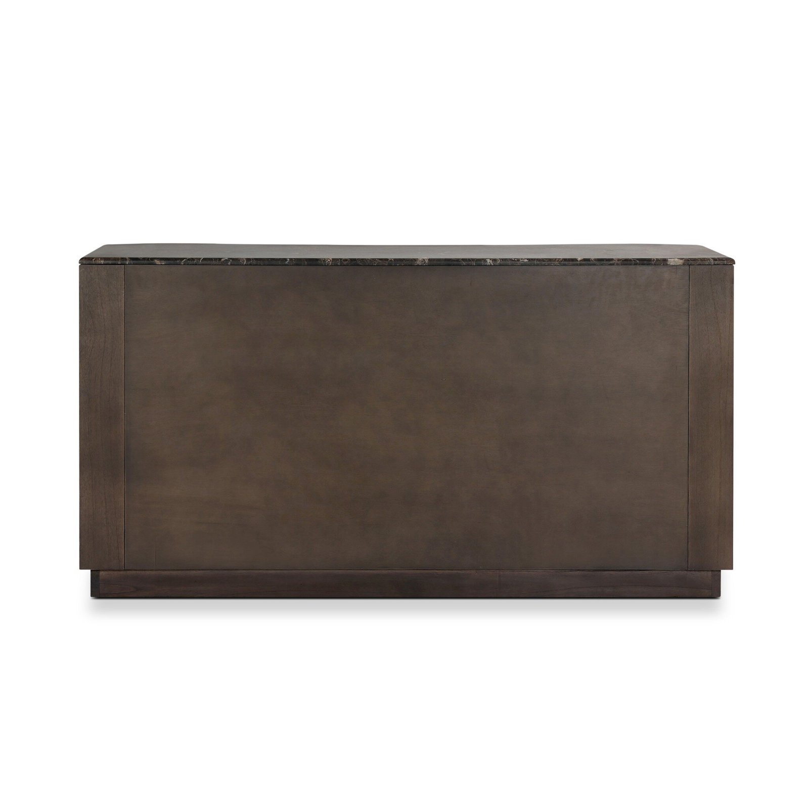 65" Aluminum Dresser, Espresso Mindi Veneer