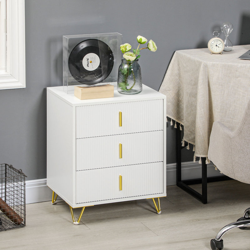 Ahitana 50cm W 3 - Drawer Chest of Drawers
