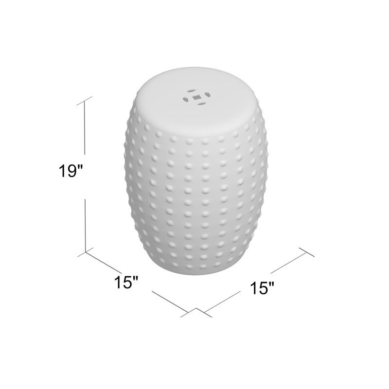 Manhattan Ceramic Accent Stool