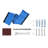 32" H x 49" W x 4" D Swimming Pool Hand Rail