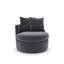 Fauteuil rembourré pivotant Dara Harlow-125810323
