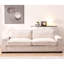 Canapé beige en velours côtelé 3 places - Design moderne pour un espace de vie spacieux et confortable-1396821261