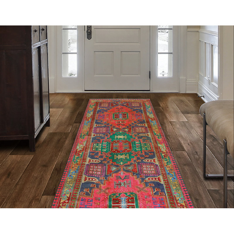Khylar Distressed Farshad Navy Runner
