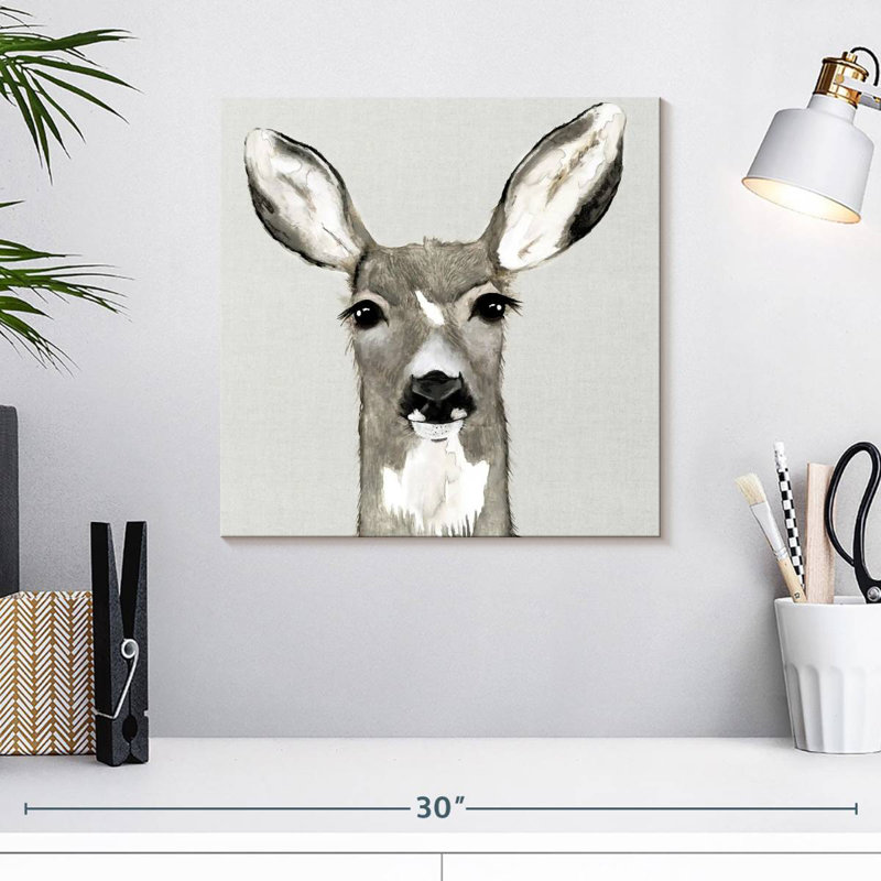 Brampt Oh Deer Portrait, 16" H x 16" W