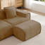 Repose-pieds en velours brun