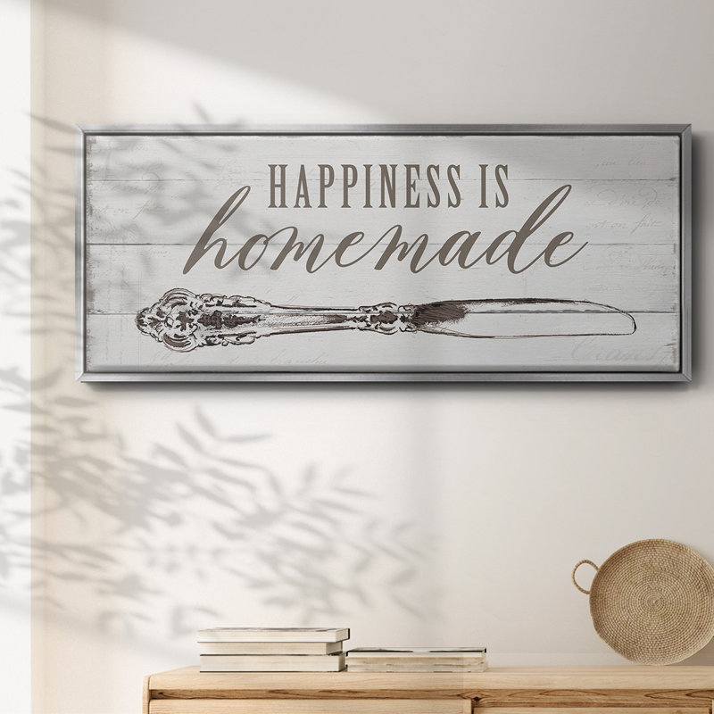 Le bonheur est fait maison - toile encadrée, H 20 po x l 50 po