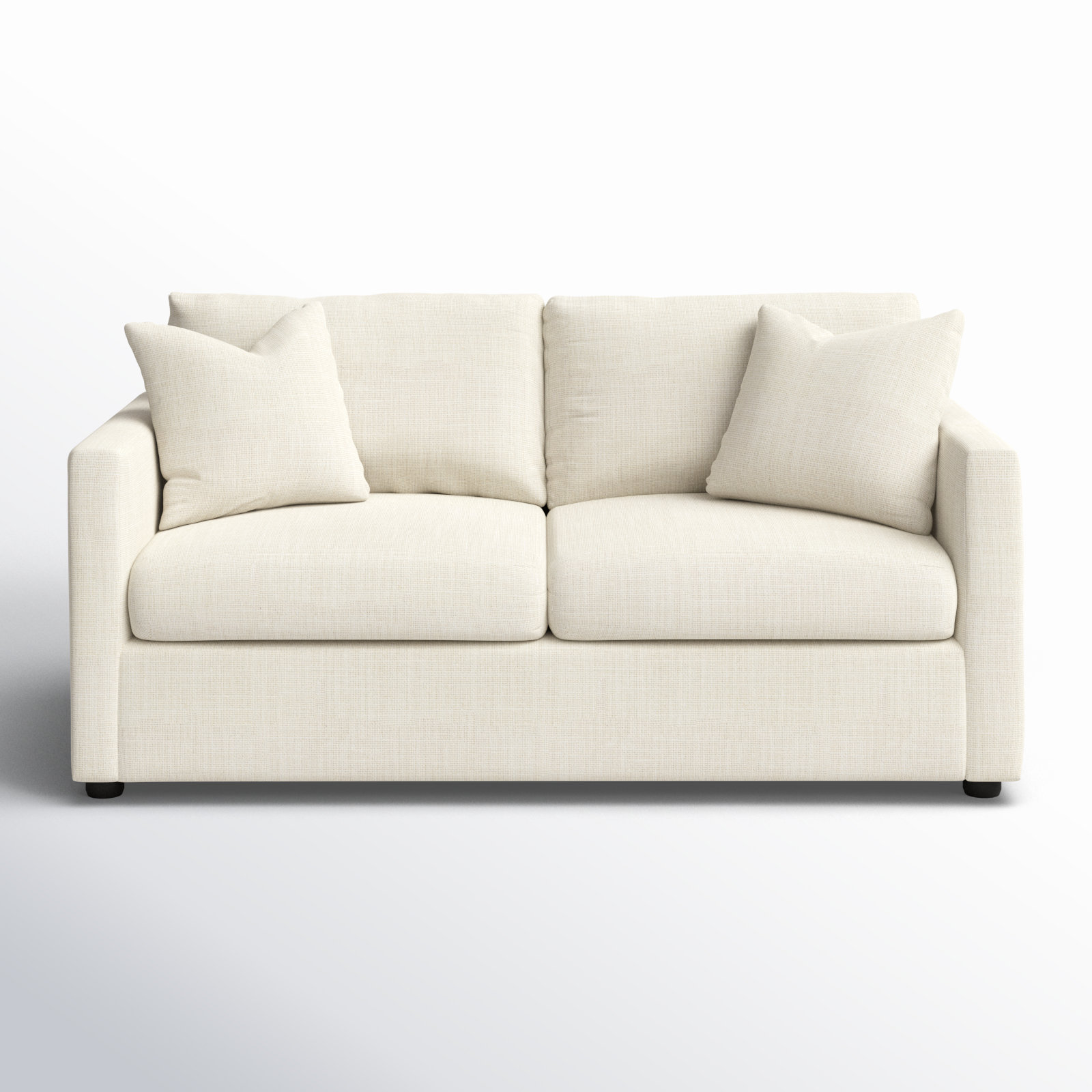 Godwin 67'' Upholstered Loveseat, Conversation Pearl Basketweave