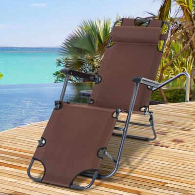 135cm Long Reclining Single Chaise with Cushions