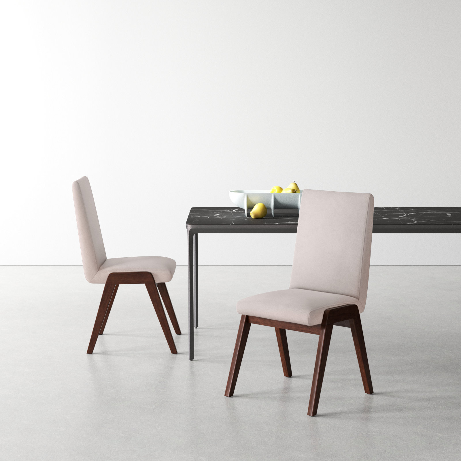 Orly Side Chair, Light Gray