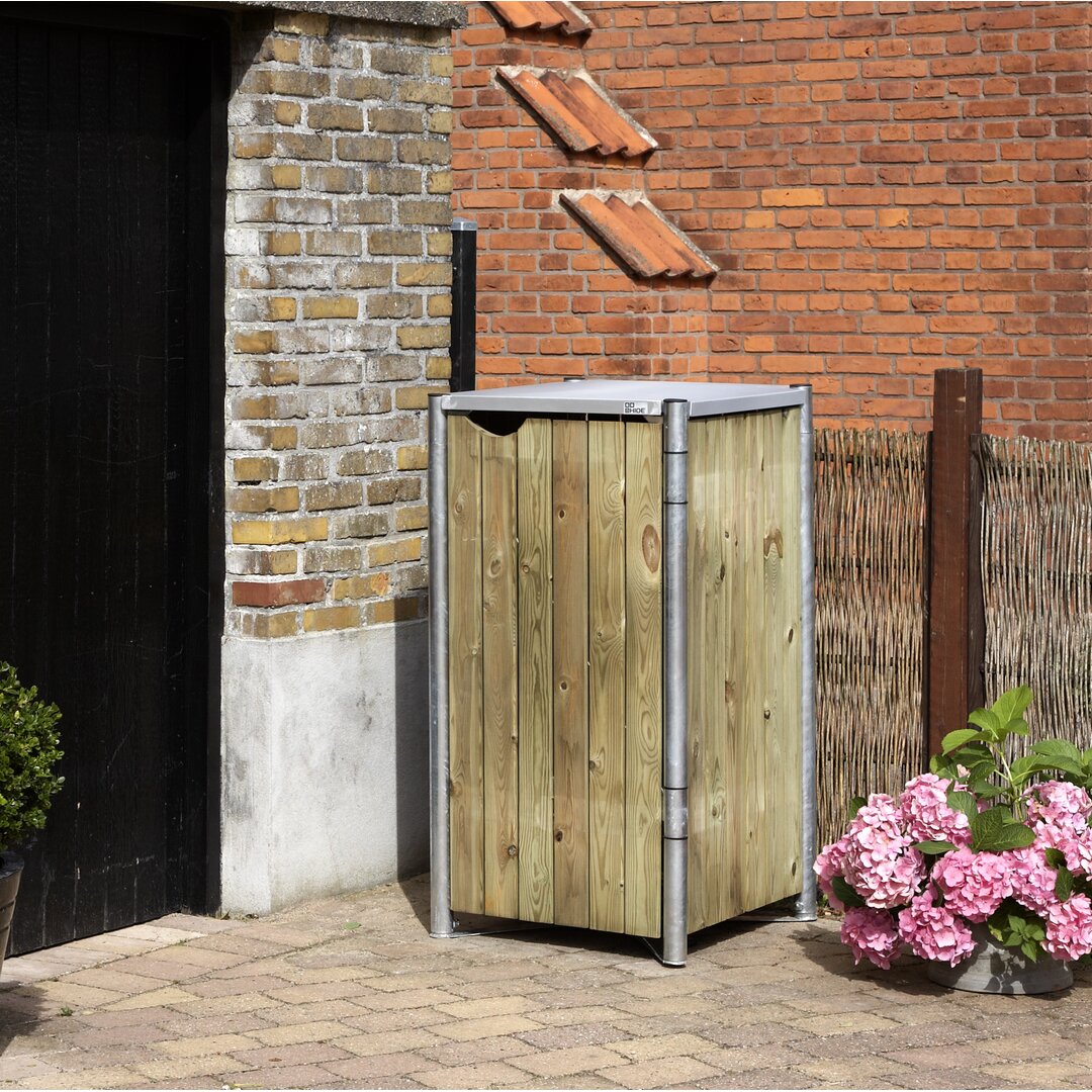 Mülltonnenbox Hide aus Holz