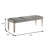 53.6" W Contemporary Bench, Silver