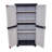 Lockable Storage Cabinet with 3 Adjustable Shelves - Gray - 48 in (1.2 m)-911160003
