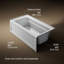 Archer 60" x 32" Alcove/Tile Soaking Bathtub-466786931-512524252