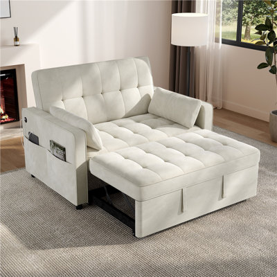Convertible Sofa Bed with Adjustable Backrest