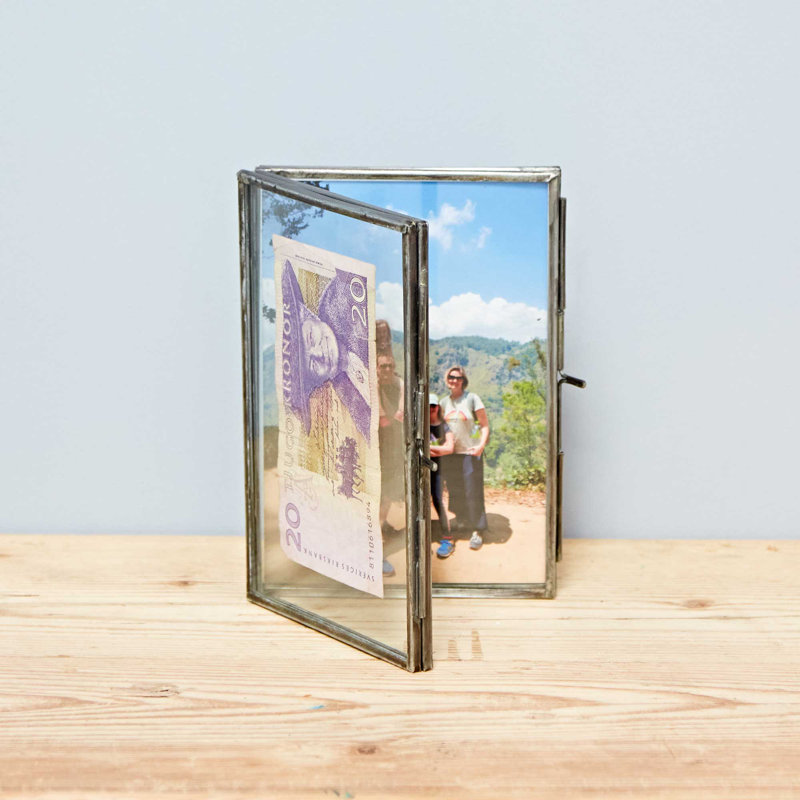 Metal Picture Frame, Antique Silver, 16cm x 22.5cm