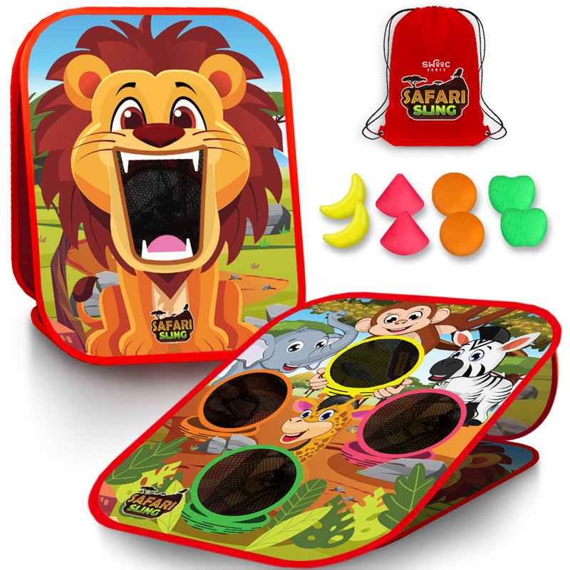 Harnais de safari | Jeu de lancer 2-en-1 pour enfants
