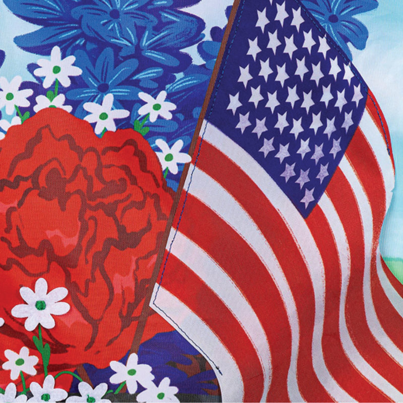 Drapeau de jardin patriotique