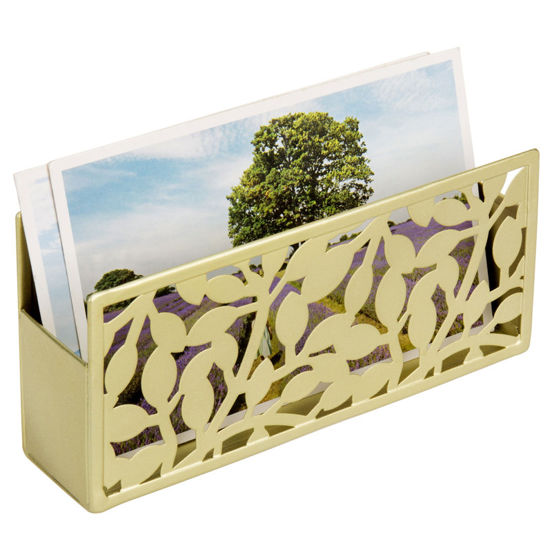 Metal Floral Magnetic Pen Holder