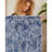 Warenne Luxurious Cotton Area Rug, 2.6 x 11.5 Feet | 100% Cotton, 1200 g/m², Pile Height: 0.4 in, Total Thickness: 0.3 in | Antibacterial, Non-Slip PVC Underside, Machine Washable | Elegant White & Navy Blue Design for Home Décor-112936364